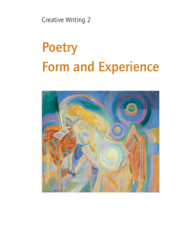 Poetry Form and Experience