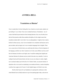 anthea bell - Brunel University