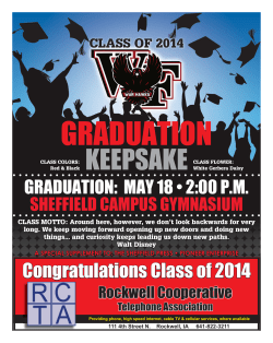 CLASS OF 2014 - Sheffield Press