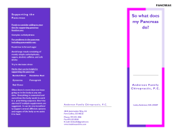 So what does my Pancreas do? - Anderson Family Chiropractic