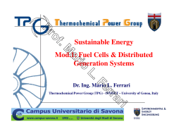 Exercise I &ndash; Fuel cells - TPG