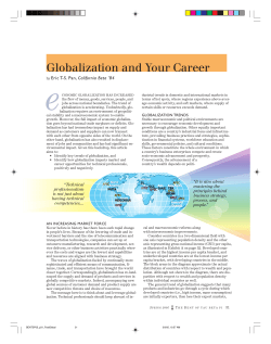 Globalization and Your Career