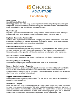 Functionality - ChoiceADVANTAGE.com