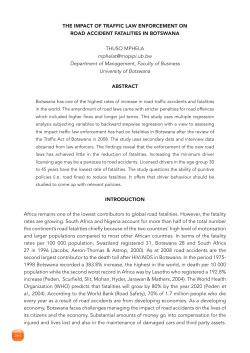 The Impact of Traffic Law Enforcement on Road Accident