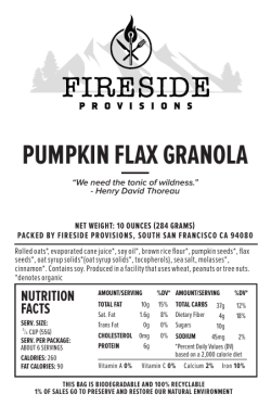 Pumpkin Flax Granola - Fireside Provisions
