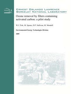 Ozone removal by filters containing activated carbon: a