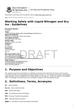Working Safely with Liquid Nitrogen and Dry Ice