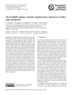 The Eyjafj&ouml;ll explosive volcanic eruption from a microwave weather