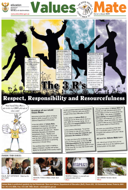 The 3 R`s - Department of Basic Education