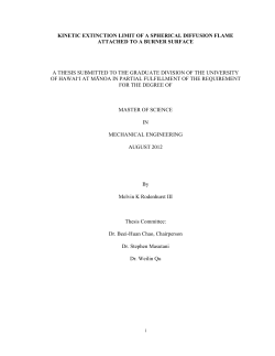 kinetic extinction limit of a spherical diffusion flame