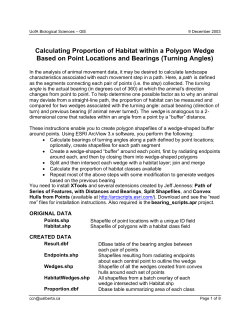 Calculating Proportion of Habitat within a Polygon Wedge Based on