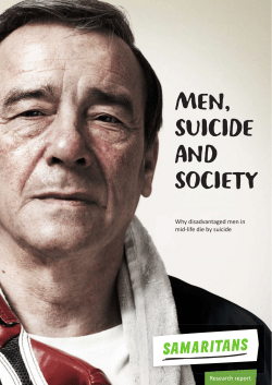 Men, suicide and society