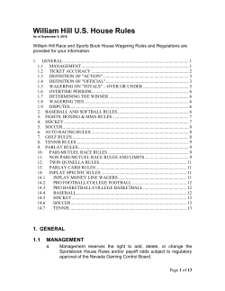 House Rules - William Hill US