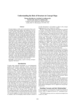Understanding the Role of Structure in Concept Maps