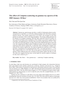 The effect of Compton scattering on gamma