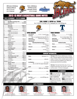 2012-13 men`s basketball game notes