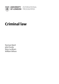Criminal law