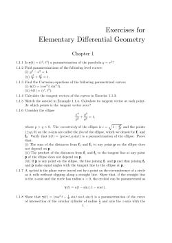 Exercises for Elementary Differential Geometry