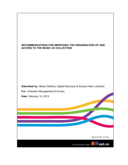Music CD Re-Classification Report