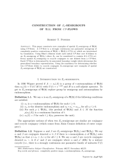 CONSTRUCTION OF Eo-SEMIGROUPS OF B(H