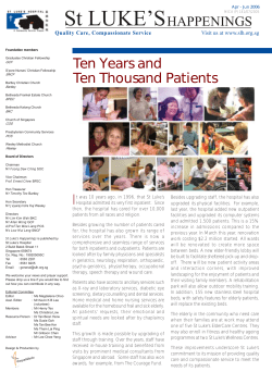 English - St Luke`s Hospital