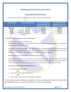 Qualifying for State Pension (Transition)