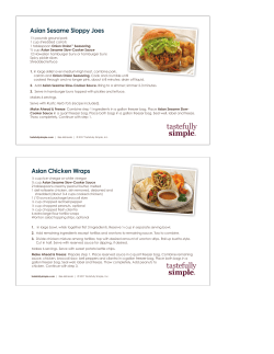 Asian Sesame Sloppy Joes