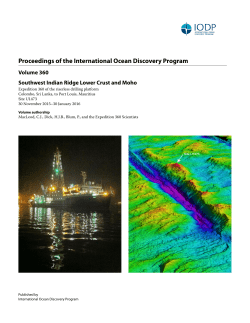 Proceedings of the International Ocean Discovery Program Volume