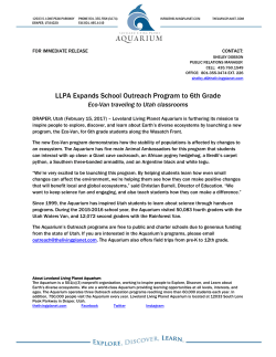 LLPA Expands School Outreach Program to 6th Grade