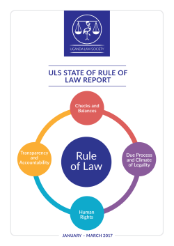 Rule of Law - Uganda Law Society