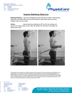 Scapular Stabilising