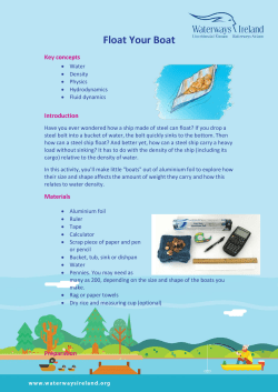 Float Your Boat For Kids Have you ever wondered how a ship made