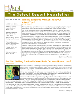 TheSelectReport_Summer 07