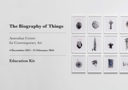 The Biography of Things - ACCA