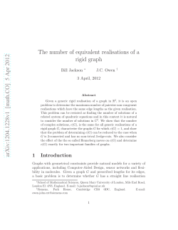 The number of equivalent realisations of a rigid