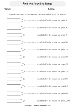 Find the Rounding Range