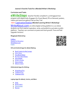 Joanna VanRaden - Blend Your Writer`s Workshop