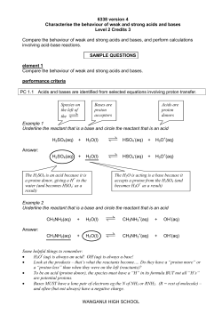 Acids and bases - No Brain Too Small