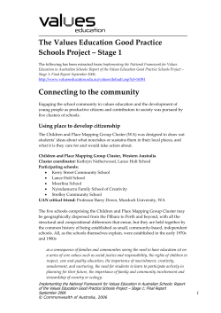 Children and Place Mapping Group Cluster