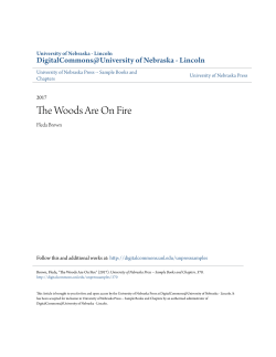 The Woods Are On Fire - DigitalCommons@University of Nebraska
