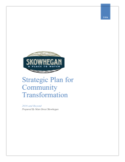Strategic Plan for Community Transformation