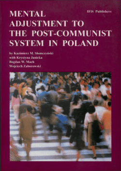 mental adjustment to the post-communist system in poland