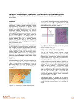Advances in interbed multiples prediction and attenuation: Case