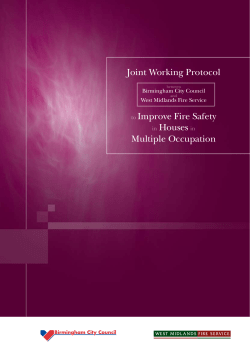 Joint Working Protocol Multiple Occupation Improve Fire Safety