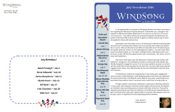 July Newsletter 2016 - WindSong Memory Care