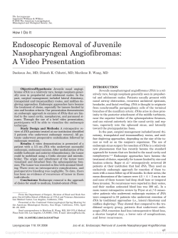 Endoscopic Removal of Juvenile Nasopharyngeal