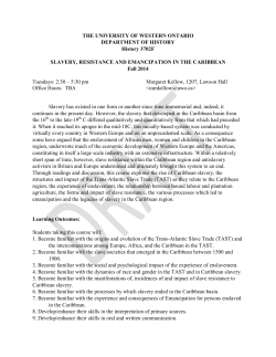 THE UNIVERSITY OF WESTERN ONTARIO DEPARTMENT OF