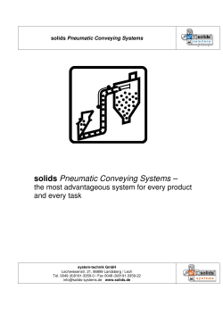 Brochure Pneumatic Conveying Systems