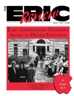 The Role of Early Intervention in Education Reform and Sponsors of