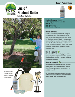 Lucid&reg; Product Guide